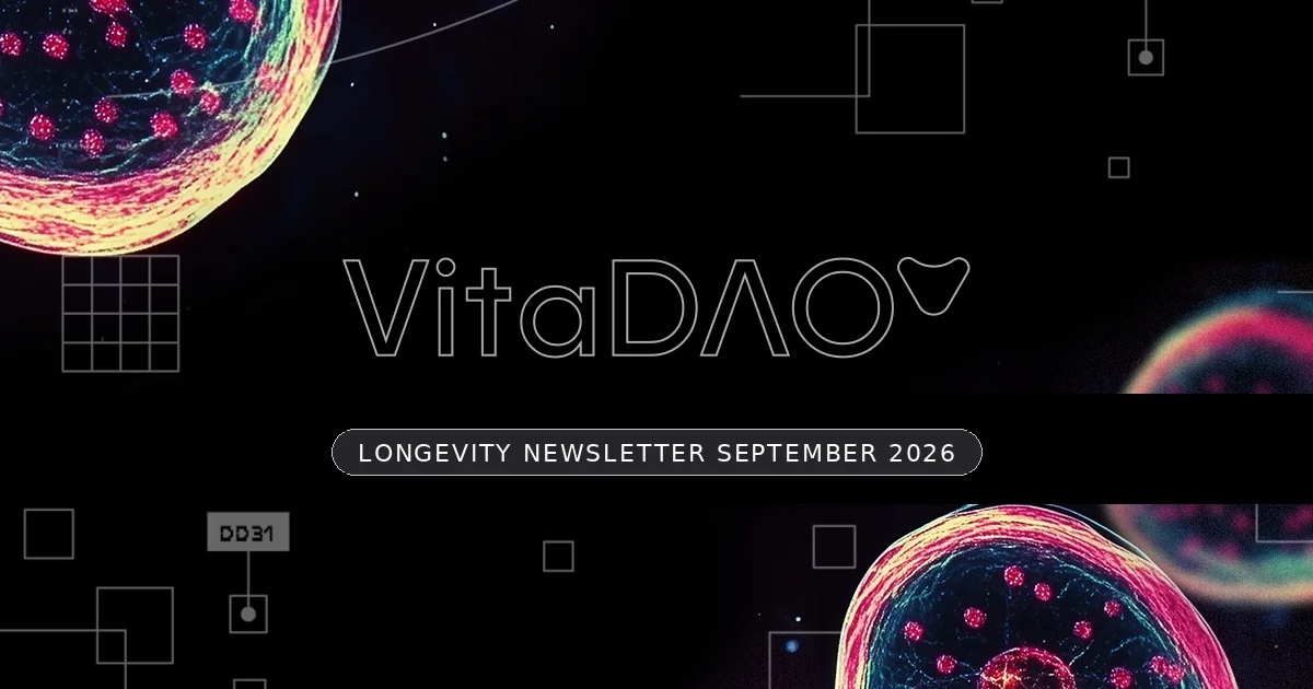 VitaDAO Longevity Newsletter September 2026 cover