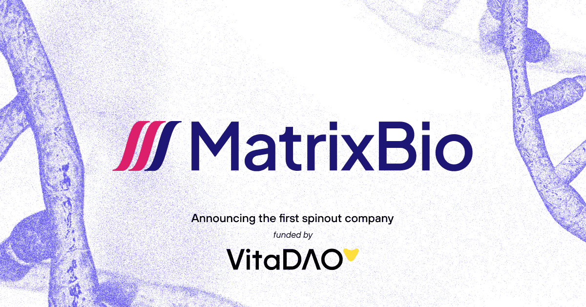Announcing the first spinout company funded by VitaDAO