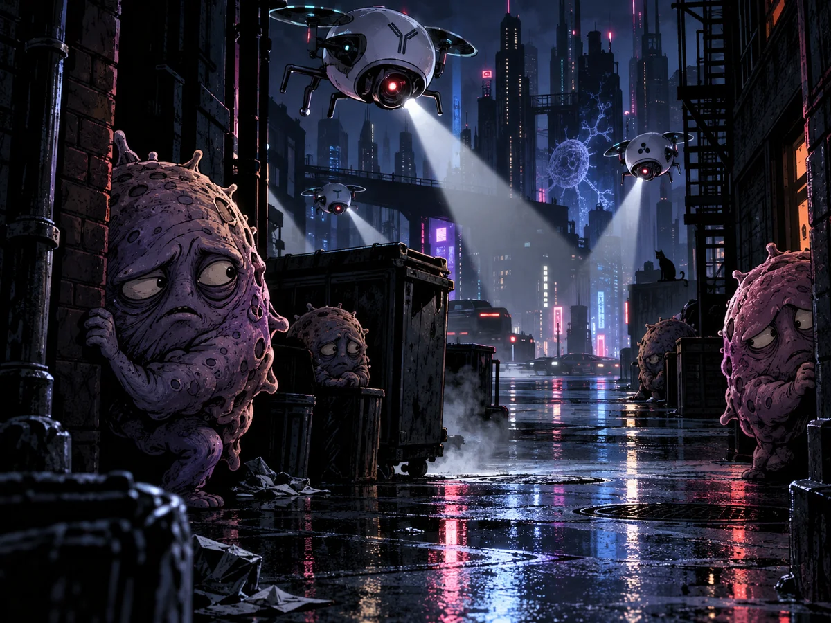Illustration accompanying immune surveillance research