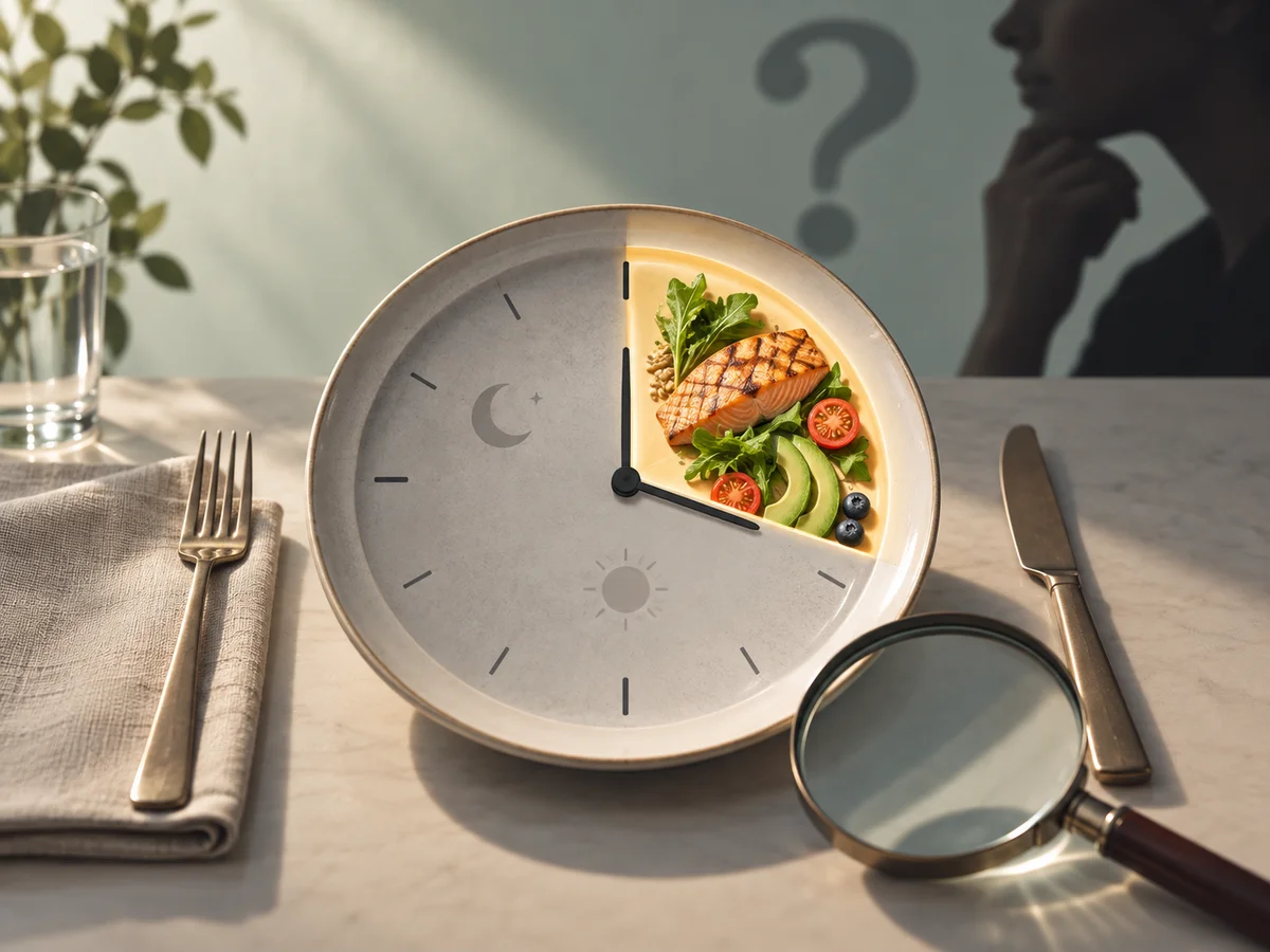 Illustration accompanying intermittent fasting research