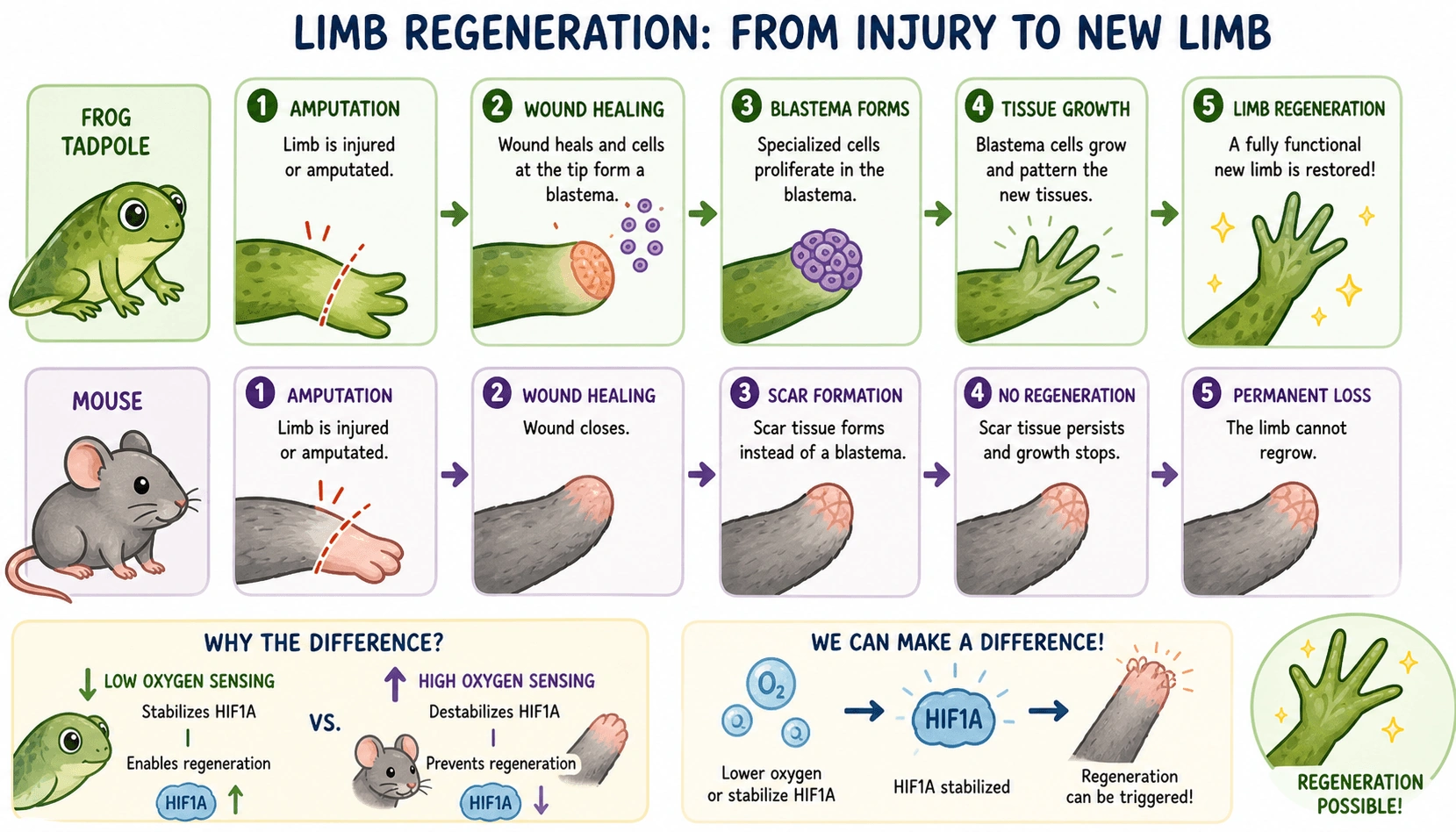 Limb regeneration research figure