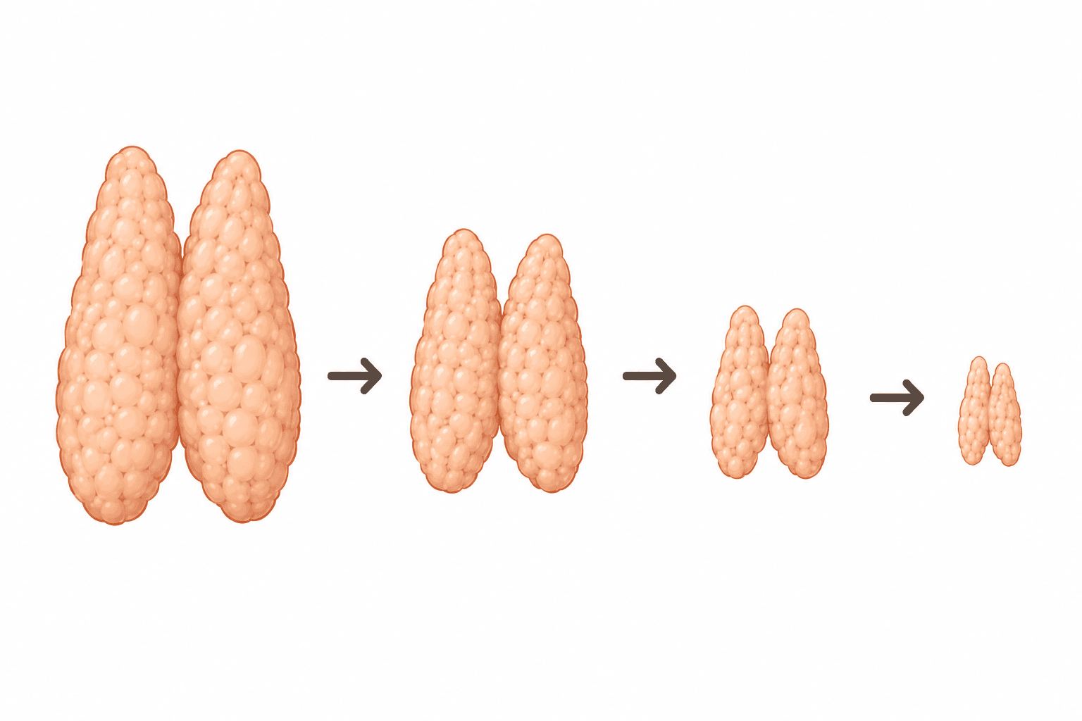 Age-related thymic involution figure
